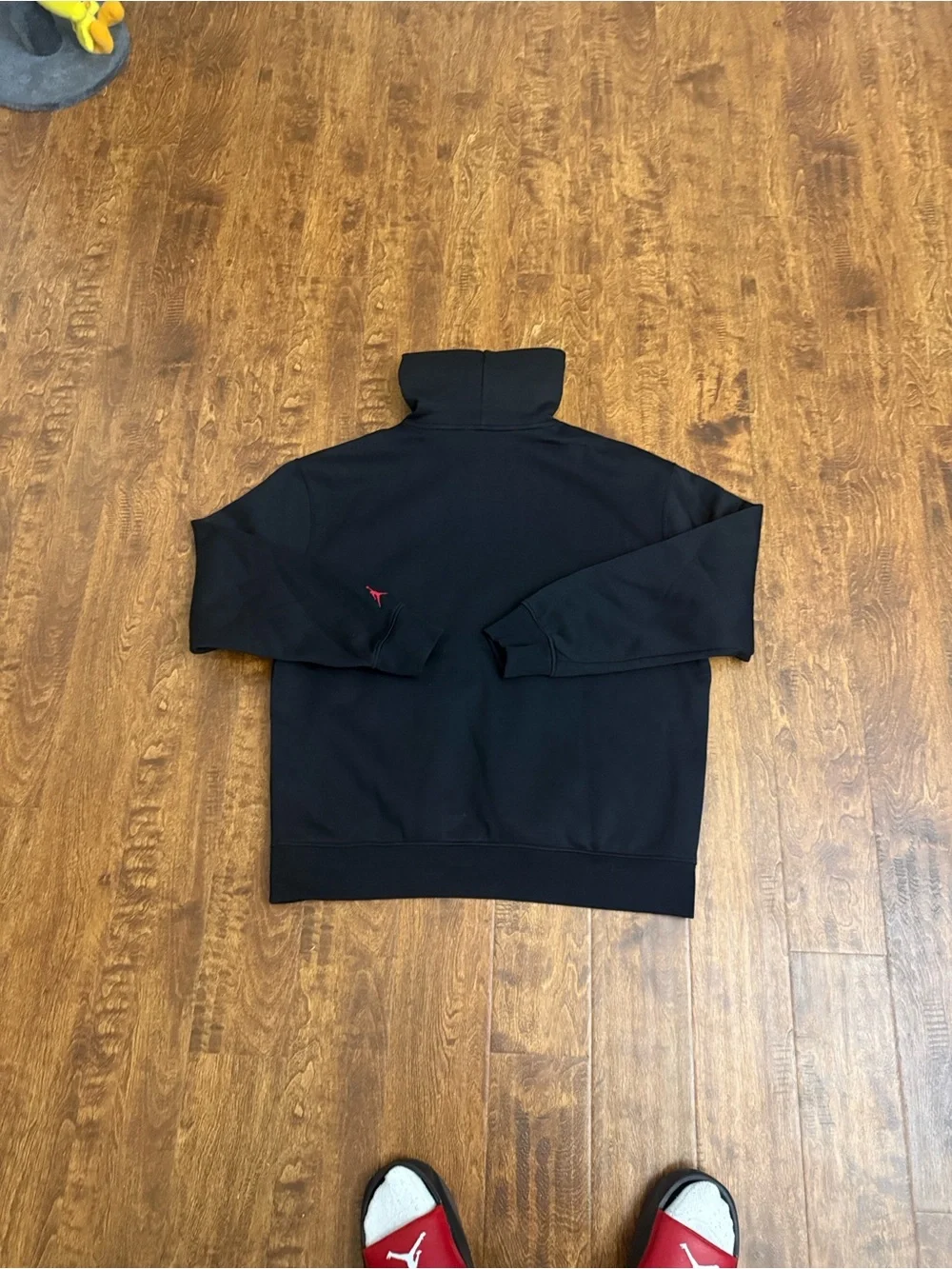 Jordan Black Pullover Hoodie with Front Graphic
